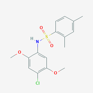 molecular formula C16H18ClNO4S B229019 N-(4-chloro-2,5-dimethoxyphenyl)-2,4-dimethylbenzenesulfonamide 