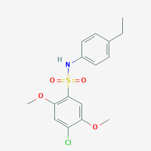 4-chloro-N-(4-ethylphenyl)-2,5-dimethoxybenzenesulfonamide