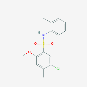 molecular formula C16H18ClNO3S B229042 5-chloro-N-(2,3-dimethylphenyl)-2-methoxy-4-methylbenzenesulfonamide 