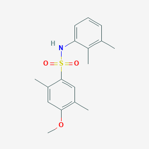 molecular formula C17H21NO3S B229043 N-(2,3-dimethylphenyl)-4-methoxy-2,5-dimethylbenzenesulfonamide 