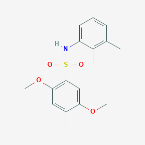 molecular formula C17H21NO4S B229045 N-(2,3-dimethylphenyl)-2,5-dimethoxy-4-methylbenzenesulfonamide 