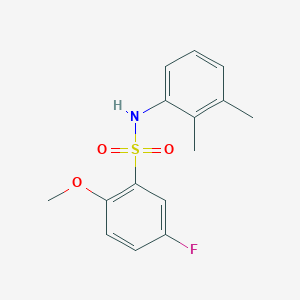 molecular formula C15H16FNO3S B229047 N-(2,3-dimethylphenyl)-5-fluoro-2-methoxybenzenesulfonamide 