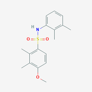 molecular formula C17H21NO3S B229051 N-(2,3-dimethylphenyl)-4-methoxy-2,3-dimethylbenzenesulfonamide 