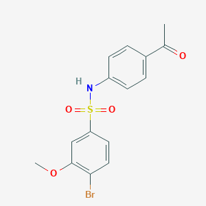 N-(4-acetylphenyl)-4-bromo-3-methoxybenzenesulfonamide