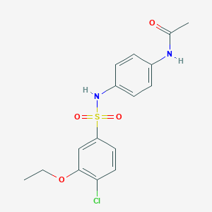 N-(4-{[(4-chloro-3-ethoxyphenyl)sulfonyl]amino}phenyl)acetamide