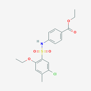 Ethyl 4-{[(5-chloro-2-ethoxy-4-methylphenyl)sulfonyl]amino}benzoate