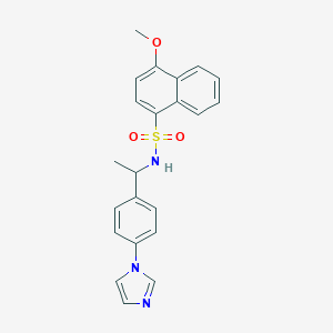 N-{1-[4-(1H-imidazol-1-yl)phenyl]ethyl}-4-methoxynaphthalene-1-sulfonamide