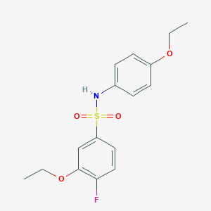 3-ethoxy-N-(4-ethoxyphenyl)-4-fluorobenzenesulfonamide