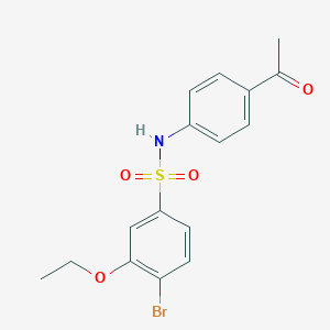 N-(4-acetylphenyl)-4-bromo-3-ethoxybenzenesulfonamide