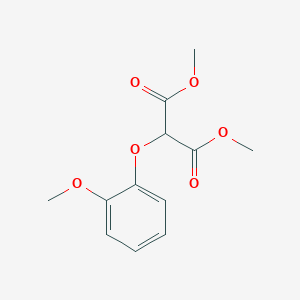 molecular formula C12H14O6 B022909 2,2-二甲基-2-(2-甲氧基苯氧基)丙二酸二甲酯 CAS No. 150726-89-9