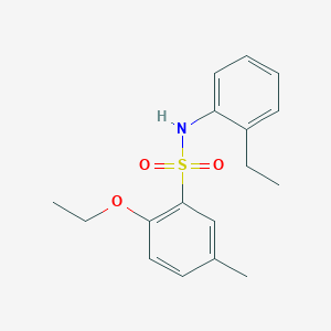 molecular formula C17H21NO3S B229093 2-ethoxy-N-(2-ethylphenyl)-5-methylbenzenesulfonamide 