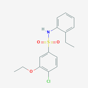 molecular formula C16H18ClNO3S B229099 4-chloro-3-ethoxy-N-(2-ethylphenyl)benzenesulfonamide 