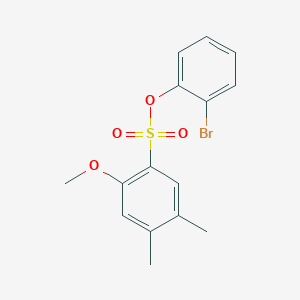 2-Bromophenyl 2-methoxy-4,5-dimethylbenzenesulfonate