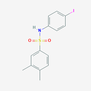 molecular formula C14H14INO2S B229106 N-(4-iodophenyl)-3,4-dimethylbenzenesulfonamide 