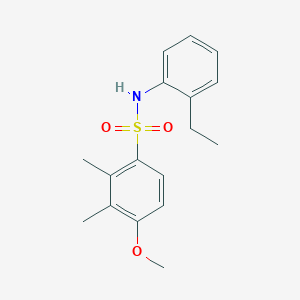 molecular formula C17H21NO3S B229110 N-(2-ethylphenyl)-4-methoxy-2,3-dimethylbenzenesulfonamide 
