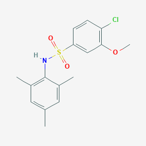 molecular formula C16H18ClNO3S B229111 4-chloro-N-mesityl-3-methoxybenzenesulfonamide 