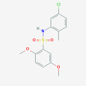 molecular formula C15H16ClNO4S B229115 N-(5-chloro-2-methylphenyl)-2,5-dimethoxybenzenesulfonamide 