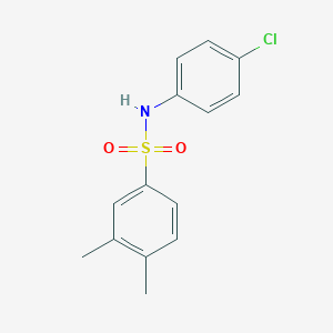 molecular formula C14H14ClNO2S B229117 N-(4-chlorophenyl)-3,4-dimethylbenzenesulfonamide 