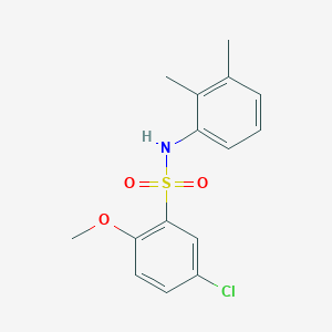 molecular formula C15H16ClNO3S B229120 5-chloro-N-(2,3-dimethylphenyl)-2-methoxybenzenesulfonamide 