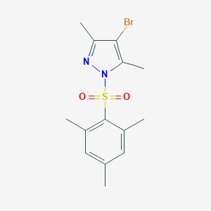 molecular formula C14H17BrN2O2S B229126 4-bromo-1-(mesitylsulfonyl)-3,5-dimethyl-1H-pyrazole 