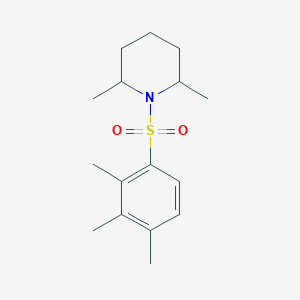 molecular formula C16H25NO2S B229134 2,6-Dimethyl-1-[(2,3,4-trimethylphenyl)sulfonyl]piperidine 