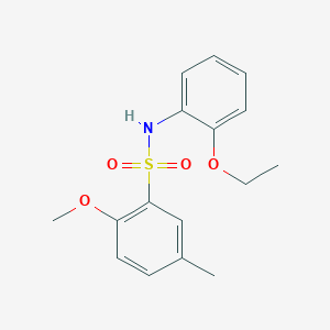 molecular formula C16H19NO4S B229137 N-(2-ethoxyphenyl)-2-methoxy-5-methylbenzenesulfonamide 