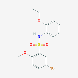 molecular formula C15H16BrNO4S B229138 5-bromo-N-(2-ethoxyphenyl)-2-methoxybenzenesulfonamide 