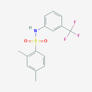 molecular formula C15H14F3NO2S B229141 2,4-dimethyl-N-[3-(trifluoromethyl)phenyl]benzenesulfonamide 