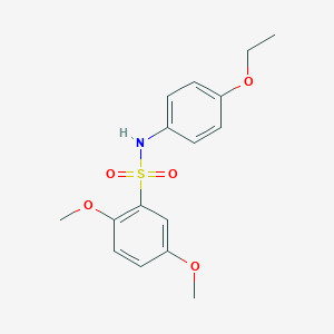 molecular formula C16H19NO5S B229144 N-(4-ethoxyphenyl)-2,5-dimethoxybenzenesulfonamide 