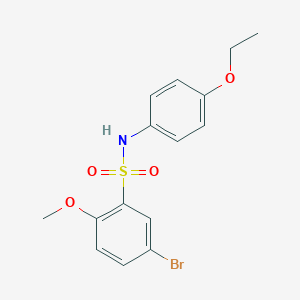 molecular formula C15H16BrNO4S B229145 5-bromo-N-(4-ethoxyphenyl)-2-methoxybenzenesulfonamide 