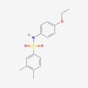 molecular formula C16H19NO3S B229147 N-(4-ethoxyphenyl)-3,4-dimethylbenzenesulfonamide 