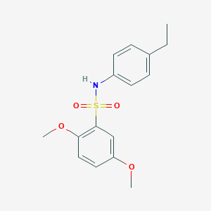 molecular formula C16H19NO4S B229151 N-(4-ethylphenyl)-2,5-dimethoxybenzenesulfonamide 