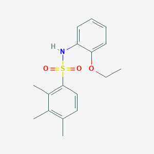 molecular formula C17H21NO3S B229162 N-(2-ethoxyphenyl)-2,3,4-trimethylbenzenesulfonamide 