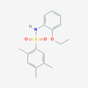 molecular formula C17H21NO3S B229163 N-(2-ethoxyphenyl)-2,4,5-trimethylbenzenesulfonamide 