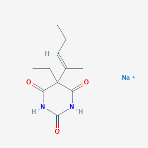 molecular formula C11H16N2NaO3+ B229167 Sodium vinbarbital CAS No. 125-44-0