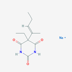 molecular formula C11H15N2NaO3 B229167 Sodium vinbarbital CAS No. 125-44-0