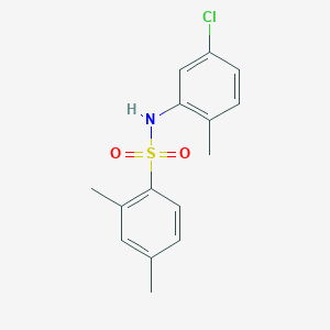 molecular formula C15H16ClNO2S B229181 N-(5-chloro-2-methylphenyl)-2,4-dimethylbenzenesulfonamide 