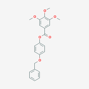 molecular formula C23H22O6 B229187 4-(Benzyloxy)phenyl 3,4,5-trimethoxybenzoate 