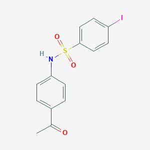 molecular formula C14H12INO3S B229188 N-(4-acetylphenyl)-4-iodobenzenesulfonamide 
