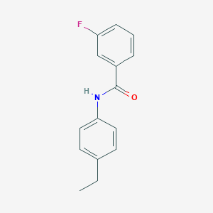 molecular formula C15H14FNO B229189 N-(4-ethylphenyl)-3-fluorobenzamide 