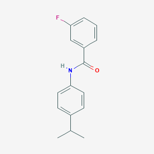 molecular formula C16H16FNO B229190 3-fluoro-N-(4-isopropylphenyl)benzamide 