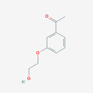 molecular formula C10H12O3 B229197 1-[3-(2-Hydroxyethoxy)phenyl]ethanone 