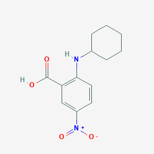 molecular formula C13H16N2O4 B229199 Acide 2-(cyclohexylamino)-5-nitrobenzoïque CAS No. 66380-72-1