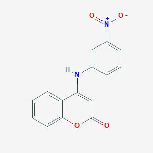 molecular formula C15H10N2O4 B229210 4-{3-nitroanilino}-2H-chromen-2-one 