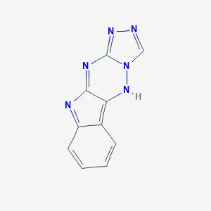 molecular formula C10H6N6 B229213 8,10,12,13,15,16-hexazatetracyclo[7.7.0.02,7.011,15]hexadeca-1,3,5,7,9,11,13-heptaene 
