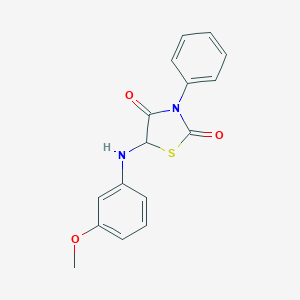 5-(3-Methoxyanilino)-3-phenyl-1,3-thiazolidine-2,4-dione