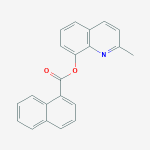 molecular formula C21H15NO2 B229224 2-Methyl-8-quinolinyl 1-naphthoate 