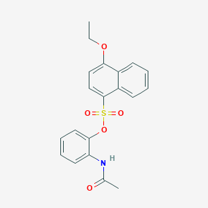 2-(Acetylamino)phenyl 4-ethoxynaphthalenesulfonate