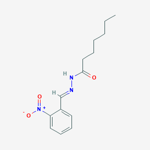 molecular formula C14H19N3O3 B229232 N'-(2-nitrobenzylidene)heptanohydrazide 