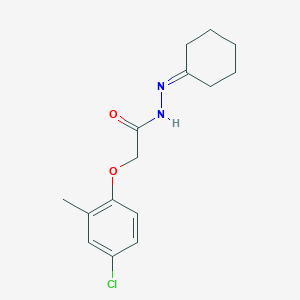 molecular formula C15H19ClN2O2 B229234 2-(4-chloro-2-methylphenoxy)-N'-cyclohexylideneacetohydrazide 